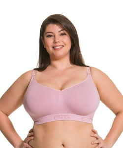 Sugar Candy Seamless Nursing Bra Larger Cups - Pink