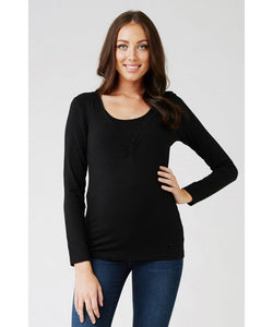 Ali Up/Down Nursing Top - Black