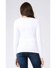 Ali Up/Down Nursing Top - White