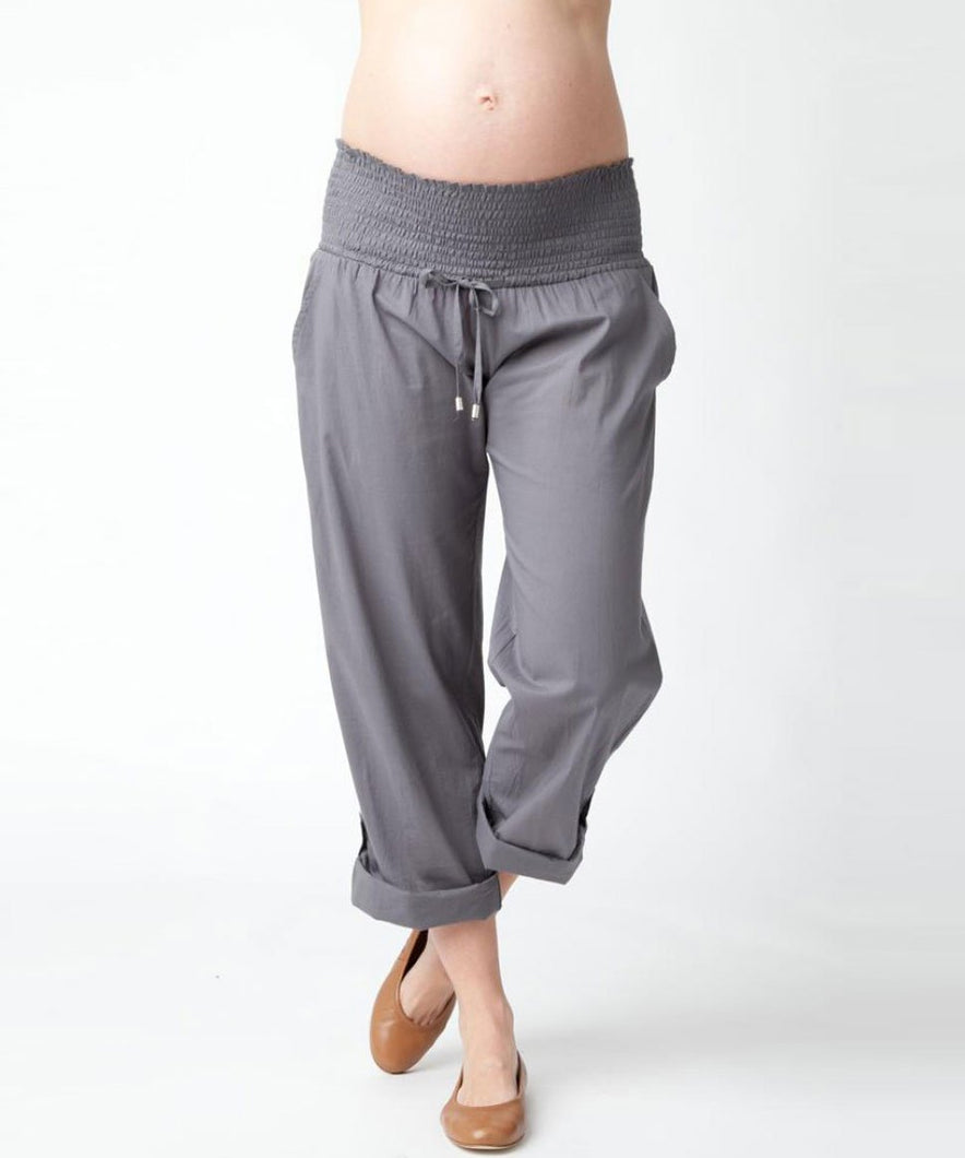 Maternity Philly Cotton Pant in Sulphur