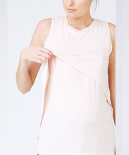 Swing Back Nursing Tank in Pink Sand