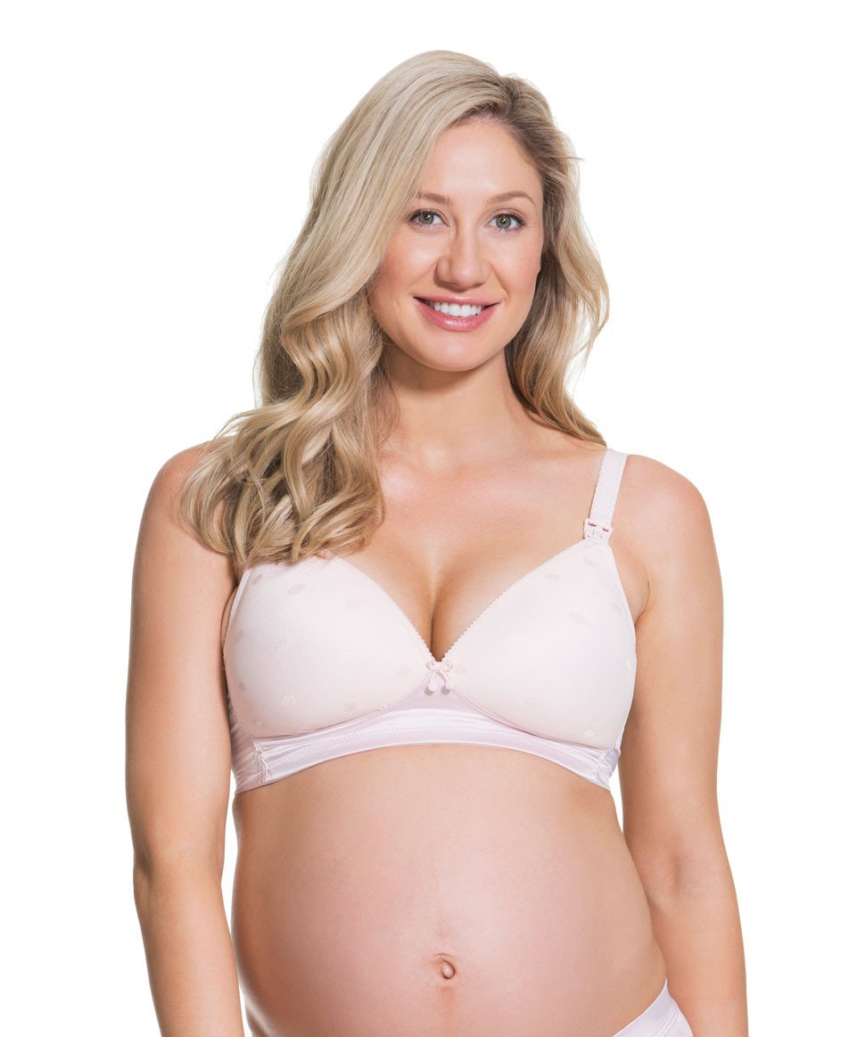 Mousse Non-Wire Maternity & Nursing Bra by Cake - Rose Pink