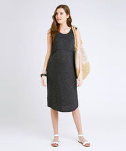 Swing Back Nursing Midi Dress in Granite