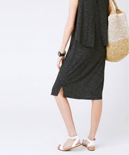 Swing Back Nursing Midi Dress in Granite