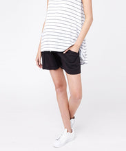 Maternity Philly Cotton Shorts in Black