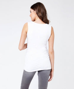 Ali Up/Down Nursing Tank - White