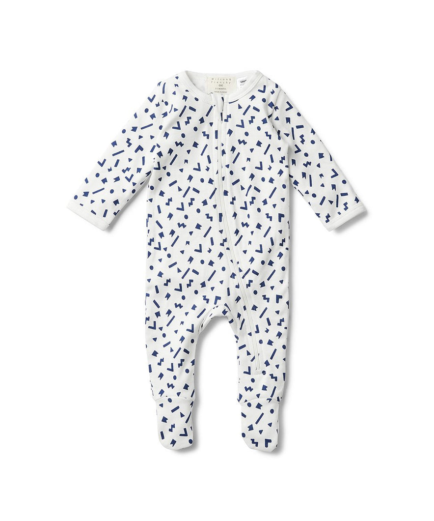 Geo Play Long Sleeve Zipsuit