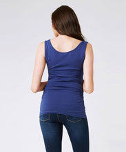 Scoop Neck Tube Tank in French Navy