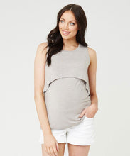 Swing Back Nursing Tank GREY