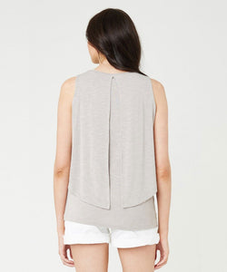 Swing Back Nursing Tank GREY