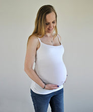 Sophie Camisole with crop shelf in White