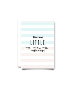 Their is a little one on their way - Card