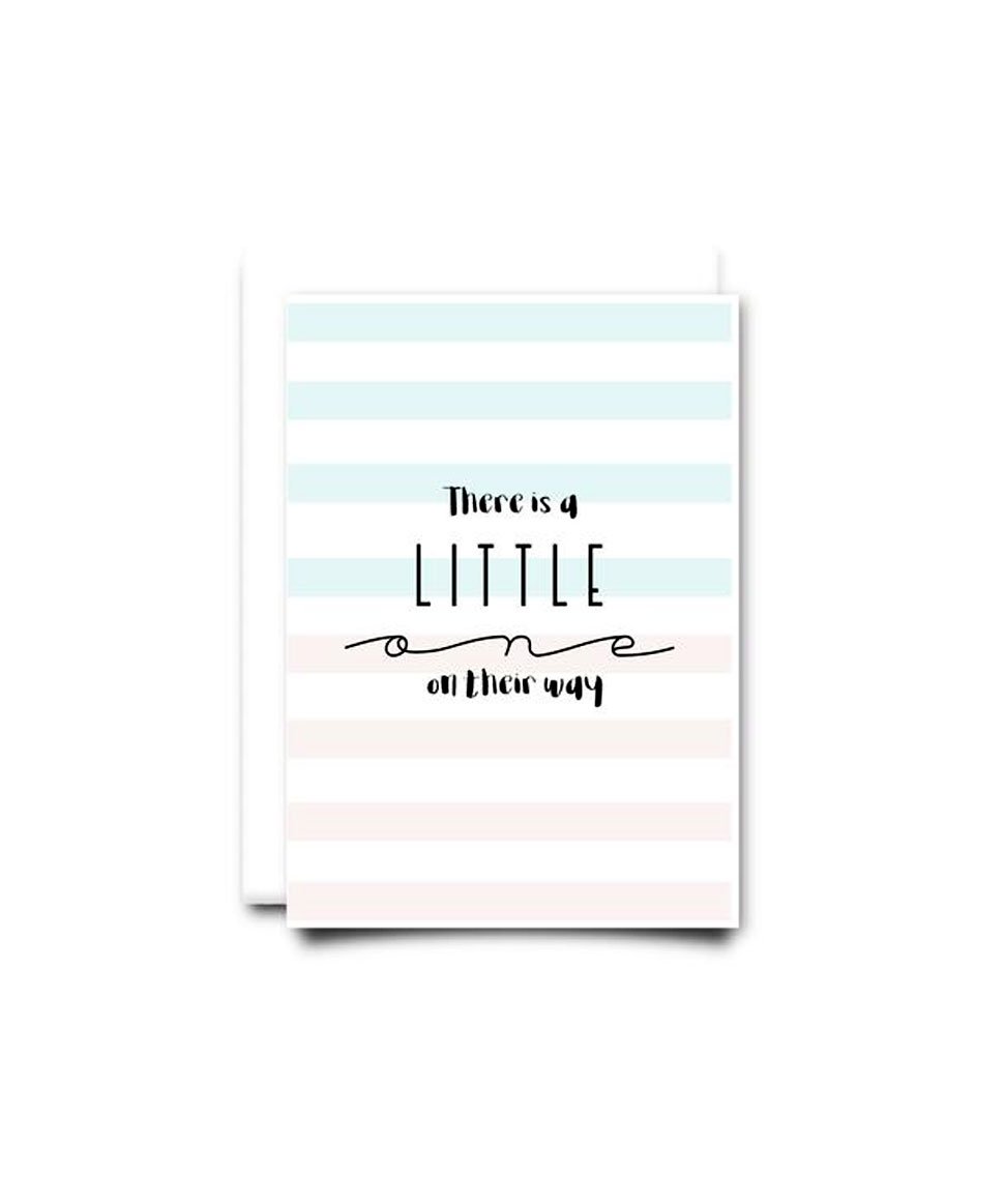 Their is a little one on their way - Card