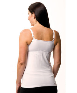 White Sahara Feeding Singlet with Privacy Layer