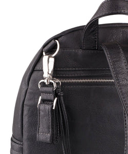 Manhattan Backpack by Vanchi in Black