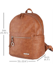 Manhattan Backpack by Vanchi in Tan
