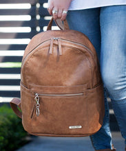 Manhattan Backpack by Vanchi in Tan
