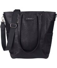 Vanchi Capri Tote Nappy Bag Black