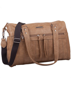 Vanchi Indie Carry All Nappy Bag Caramel