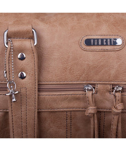 Vanchi Indie Carry All Nappy Bag Caramel