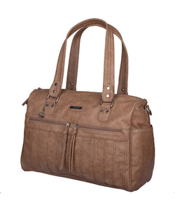 Vanchi Indie Carry All Nappy Bag Caramel