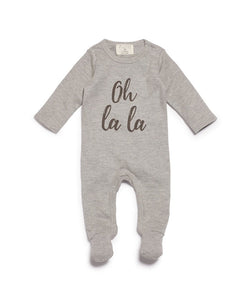 Oh la la Baby Growsuit with Feet