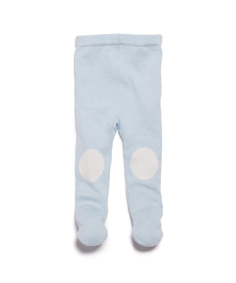 Cashmere Blue Knitted Baby Legging