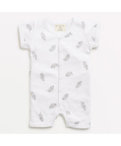 Tiny Feather Baby Short Growsuit