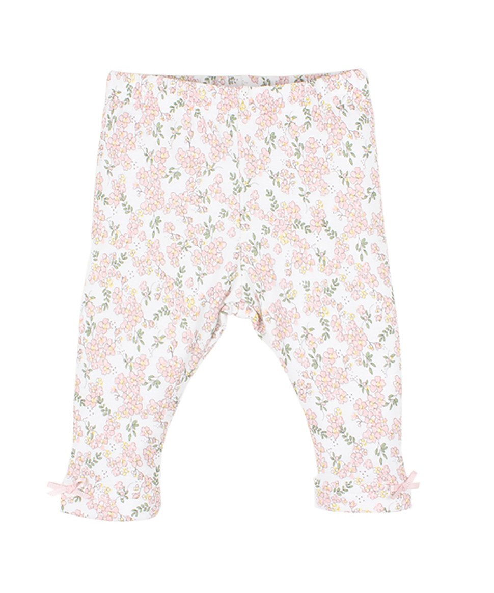 Hazel Print Baby Leggings w Bow