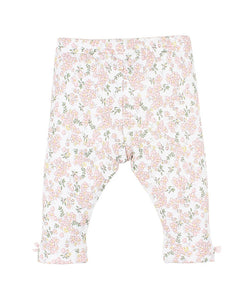 Hazel Print Baby Leggings w Bow