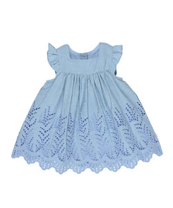 Alexa Dress with Lace Cut Work for Baby Girl