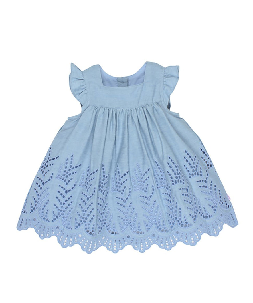 Alexa Dress with Lace Cut Work for Baby Girl