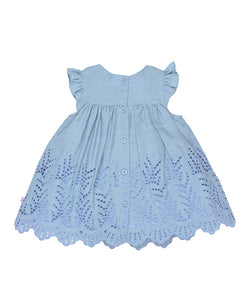 Alexa Dress with Lace Cut Work for Baby Girl