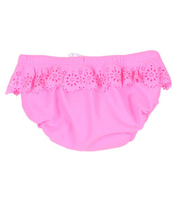 Ivy Cut Work Aqua Nappy Pant in Pink