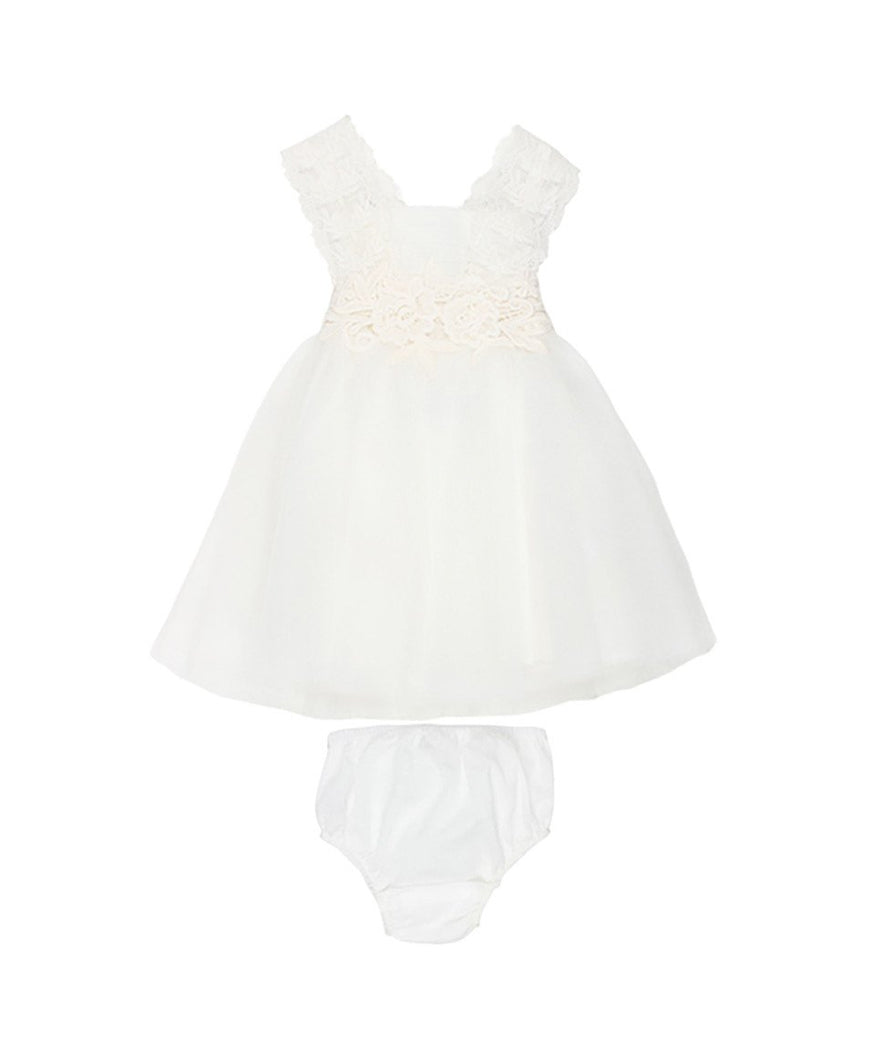 Lace Dress with Back Bow
