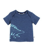 Liam Short Sleeve Dino Tee in Indigo Marle