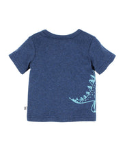 Liam Short Sleeve Dino Tee in Indigo Marle