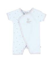 Avery Whales Short Sleeve Romper