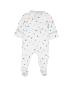 Ashton Long Sleeve Zip Romper with Feet