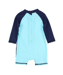 Luke Long Sleeve Back Zip Swim Suit