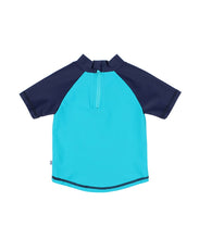 Jay Short Sleeve Zip Back Rash Vest with Boat Print