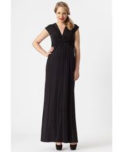 Maternity Occasion Knot Maxi Dress - Black