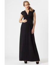 Maternity Occasion Knot Maxi Dress - Black