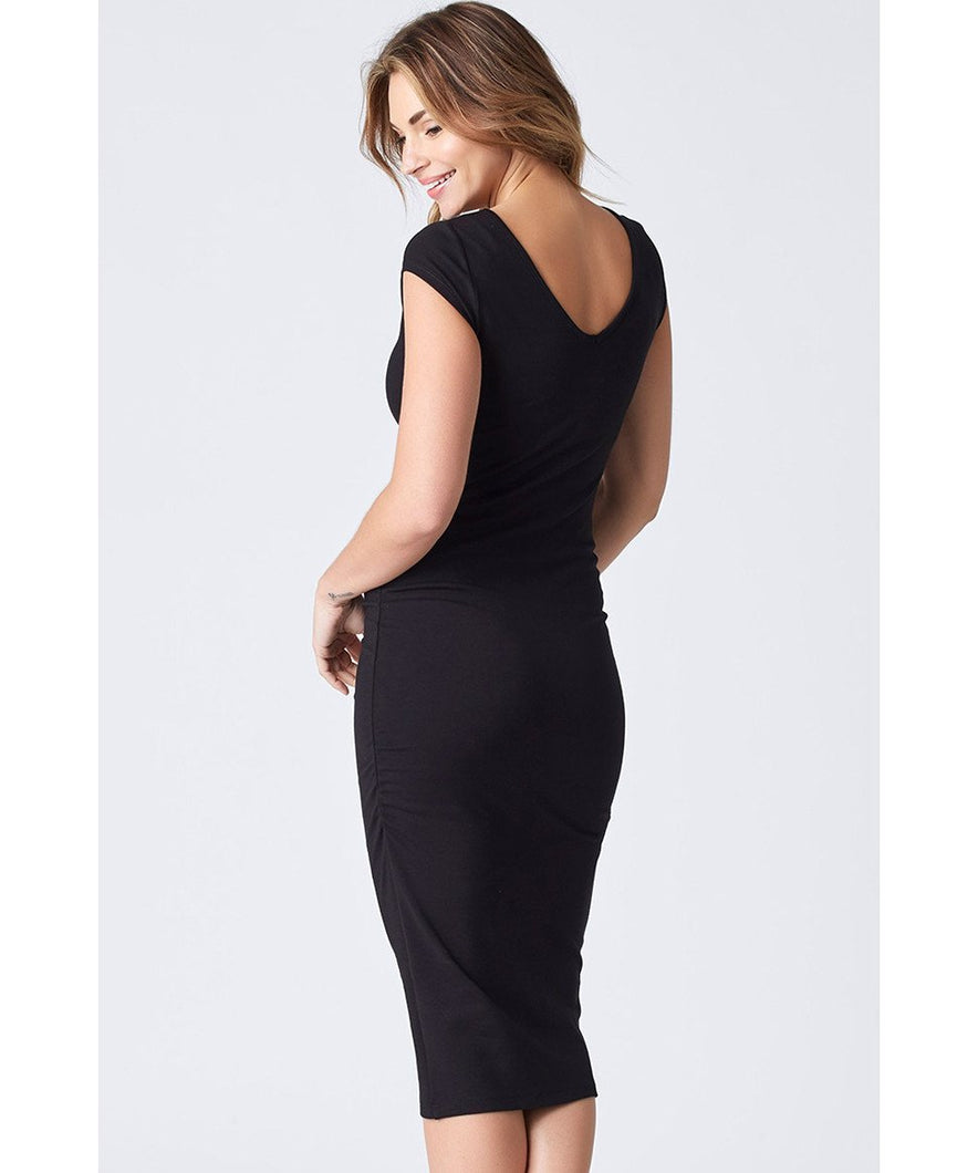 Catia Ponte Gather Dress - Black