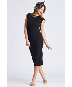 Catia Ponte Gather Dress - Black