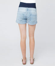 Denim Shorty Shorts in Light Wash