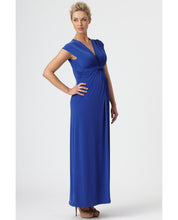 Maternity Occasion Knot Maxi Dress - Blue