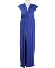 Maternity Occasion Knot Maxi Dress - Blue