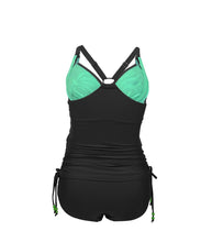 Nursing Swimwear Shake Tankini Set - Black