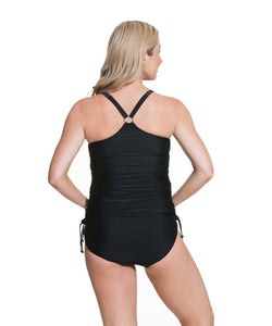 Nursing Swimwear Shake Tankini Set - Black